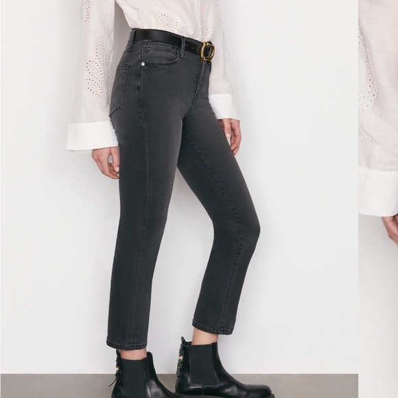 Frame Le High Straight Grey Wash NWT - Picture 3 of 8